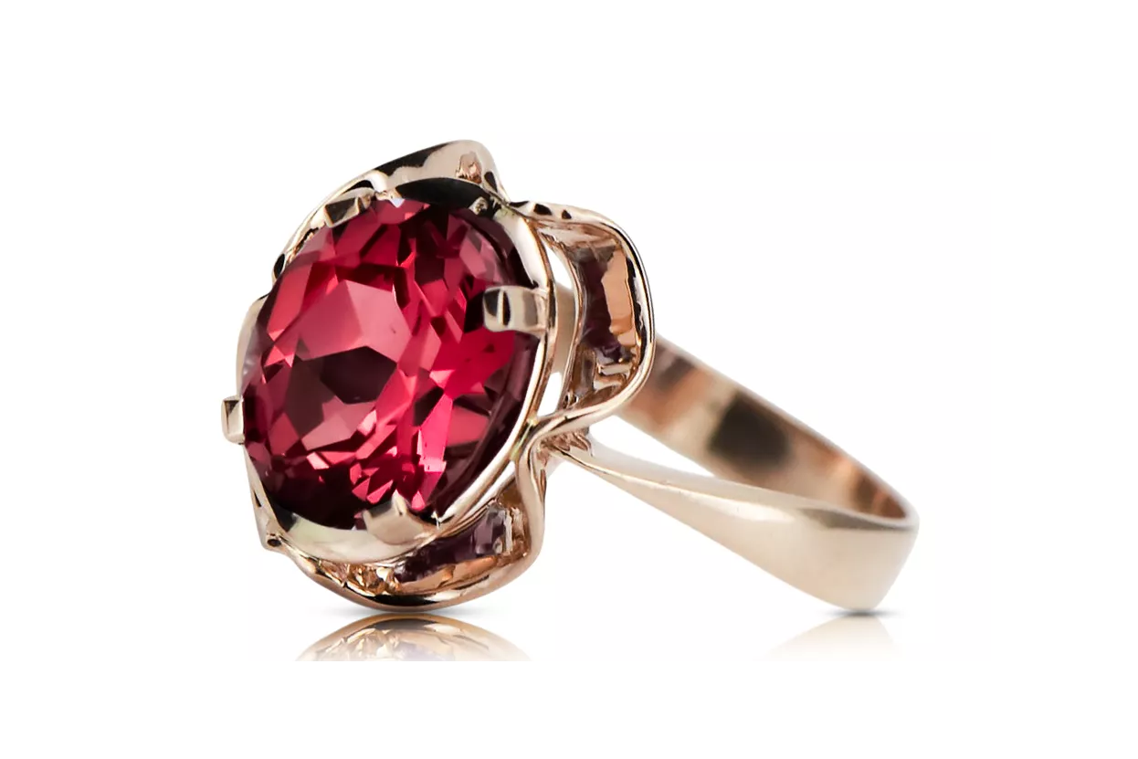 Ring Ruby Original Vintage 14K Rose Gold Vintage Jewlery vrc206r Ring Ruby Original Vintage 14K Rose Gold Vintage Jewlery vrc206r